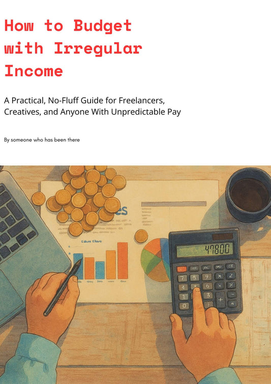 How to Budget with Irregular Incomes | Practical Digital Guide for Freelancers & Creatives (PDF Download)